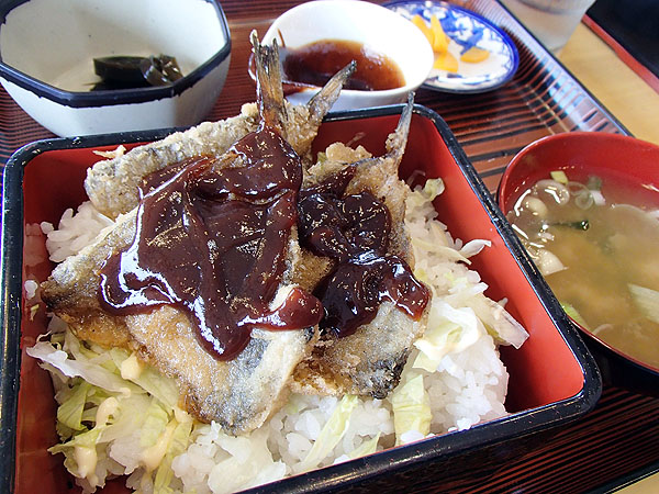 ハタハタしょっつる味噌カツ丼